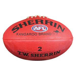 Sherrin Synthetic Australian Rules Ball Red 2