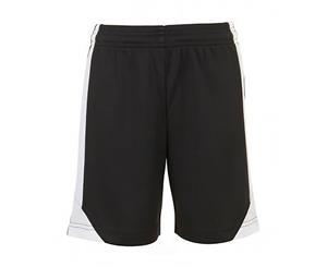 Sols Mens Olimpico Football Shorts (Black/White) - PC2788