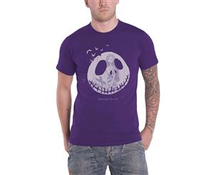 The Nightmare Before Christmas T Shirt Seriously Spooky Official Mens - Purple