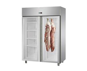 Thermaster Large Double Door 1300L Dry-Aging Chiller Cabinet - Silver