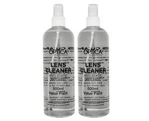 2 x Optica Lens Cleaning Solution 500mL