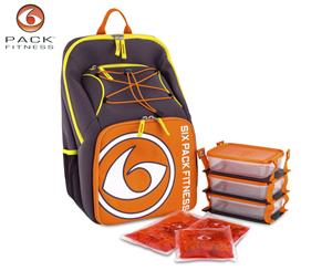 6 Pack Fitness Prodigy Backpack 300 - Purple/Orange/Yellow