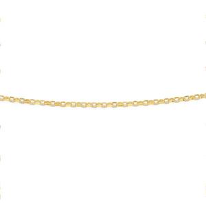 9ct Gold 45cm Diamond Cut Oval Belcher Chain