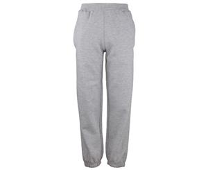 Awdis Childrens Cuffed Jogpants / Jogging Bottoms / Schoolwear (Pack Of 2) (Heather Grey) - RW6843