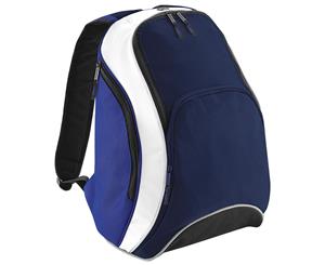 Bagbase Teamwear Backpack / Rucksack (21 Litres) (French Navy/Bright Royal/White) - BC1314