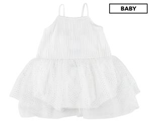 Bonds Baby Girls' Cheesecloth Tulle Playsuit - Lamby White