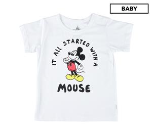Bonds x Disney Baby Boys' Crew Tee / T-Shirt / Tshirt - Started With Mickey