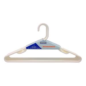 Braiform Australia White Tubular Clothes Hangers - 10 Pack