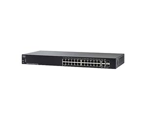 Cisco 250 Series Smart Managed Switch PoE+ 24 Ports GbE (24 Ports PoE+ Max 195W) 2 Ports Combo RJ-45 or SFP Limited Lifetime Warranty