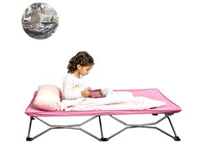 Cot Portable Foldable Toddler Kids Bed/Camping/Picnic/Beach/Outdoor/Travel Pink