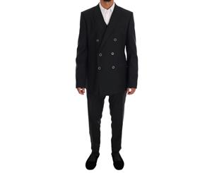 Dolce & Gabbana Gray Martini Wool Silk Slim Fit Suit