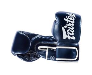 FAIRTEX-BGV14 Microfibre Boxing Gloves Muay Thai MMA Sparring - Blue