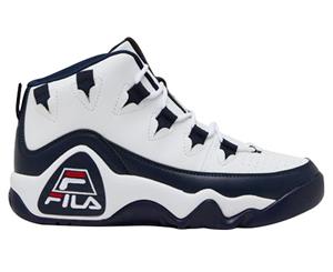 Fila Men's Grant Hill 1 High-Top Basketball Sneakers - White/Navy/Red