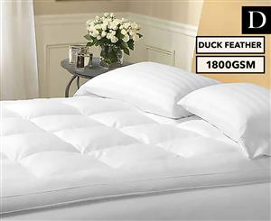 Hacienda 1800GSM Double Bed Duck Feather Topper