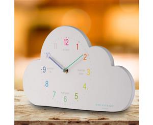 Happy Cloud Tell The Time Silent Sweep Wall Clock