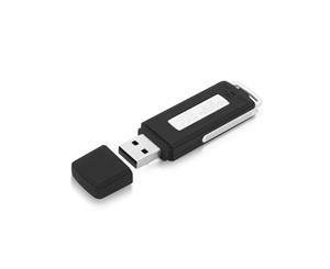 Hnsat UR-08 8GB Keychains Audio Digital Voice Recorder USB Flash Drive Black UR-08