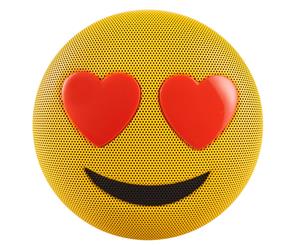 Jamoji Bluetooth Portable/Wireless Speaker Love Struck Heart Eyes Emoji