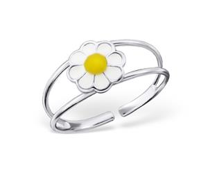 Kid's Sterling Silver Flower Ring for Girls