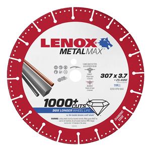 Lenox 307 x 25.4 x 3.7mm Diamond Blade Metal Max