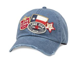 Lone Star Iconic Patches Navy-Blue Strapback Hat