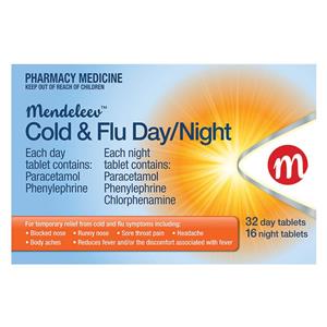 Mendeleev Cold & Flu Day/Night 48 Tablets