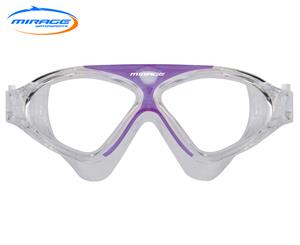Mirage Adult Lethal Swim Goggles - Clear/Purple