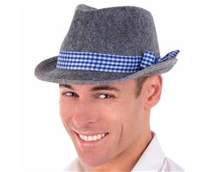 Oktoberfest Mens Trilby Hat - Grey Feltex