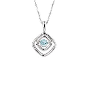 Online Exclusive - Everlight Pendant with Blue Topaz in Sterling Silver