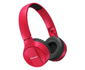 Pioneer SEMJ553BTR Bluetooth On-ear headphones Smartphone Folding Wireless - Red