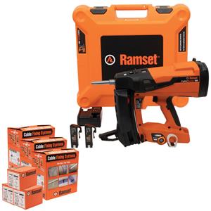 Ramset CABLEMASTER800 Kit 4 3x CLIPELEC Contractor Pack 3x P8HC622 TTKIT691
