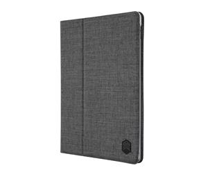 STM Atlas Fabric Folio Cover Case / Pencil Holder For iPad 6th/5th Gen/Pro 9.7"/Air 2 - Charcoal