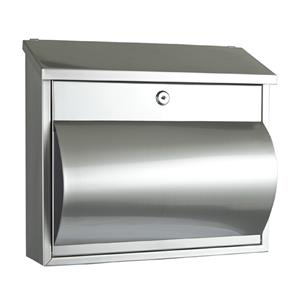 Sandleford Comet Stainless Steel Wall Mount Letterbox