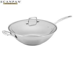 Scanpan 32cm Stainless Steel Impact Covered Wok w/ Lid