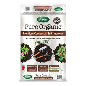 Scotts Pure Organic 25L Premium Compost and Soil Improver