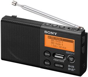 Sony Pocket DAB/DAB+Radio (Black) - XDRP1DBP