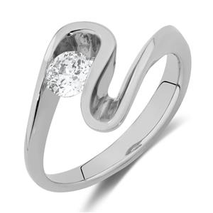 Southern Star Ring with 0.40 Carat TW of Diamonds in 18ct White Gold