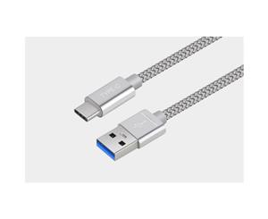 TeraGrand USB 3.1 Type C To Type A Cable M-M 2M Silver (USB31-WU2A-SL)