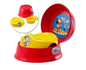 The First Years Mickey Mouse 3-In-1 Kids Potty Training Toilet Seat/Stool/Chair