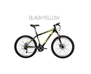 Trinx MTB Mens Mountain Bike 26 inch Shimano Gear 21-Speed Black/Yellow 17inch