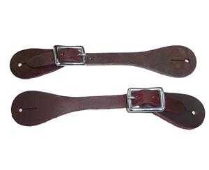 Western Camp Drafting Leather Spur Straps Western Spurs Horse Riding Brown - Brown