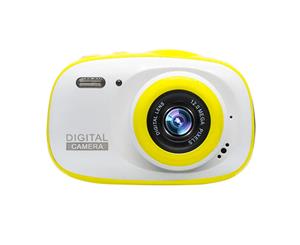 Wiwu Kids Camera 8MP HD Digital Camera for Kids Support MP3/MP4 with 2.0 Inch Screen+SD Card Yellow