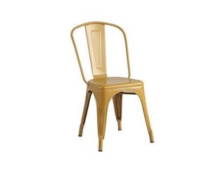Xavier Pauchard Replica High Back Tolix Caf Chair - Gold