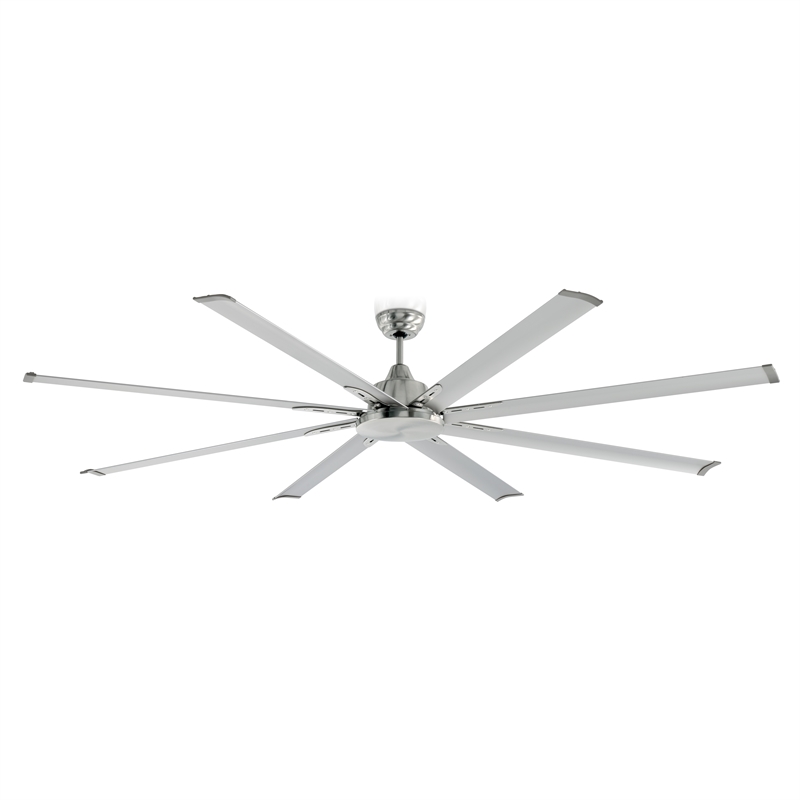 Arlec 213cm Rebeus 8 Blade Dc Ceiling Fan With Remote Control Reviews Groupspree - Mercator 120cm Brushed Chrome Glendale Ceiling Fan With Light And Remote