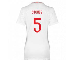 2018-2019 England Home Nike Womens Shirt (Stones 5)