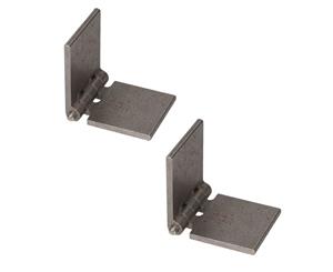 AB Tools Pack of 2 Solid Drawn Steel Butt Hinges Extra Heavy Duty Industrial 50x120mm