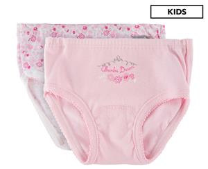 Absorba Girls' Underpants 2-Pack - Pink/White