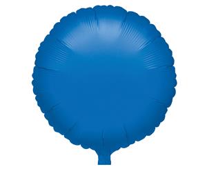 Amscan 18 Inch Plain Circular Foil Balloon (Blue) - SG3944