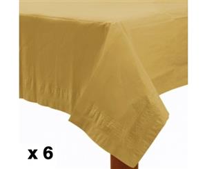 Amscan Lined Plastic Tablecovers (Gold) - SG14040