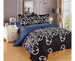 Artistic Queen Size Bed Quilt Cover/Doona Cover/Duvet Cover & 2 Pillowcases Set M130