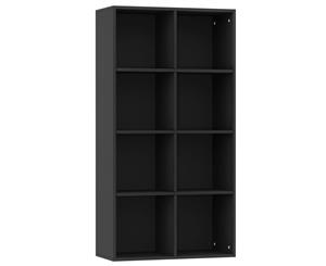 Book Cabinet/Sideboard Black 66x30x130cm Chipboard Home Display Shelf